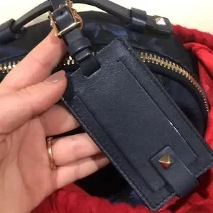 Valentino Blue Nylon Butterfly Print Backpack Bag Valentino Blue Nylon Butterfly Print Backpack Bag | Yoogi main image 3